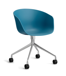 Hay - AAC 24 chair polished swivel with wheels