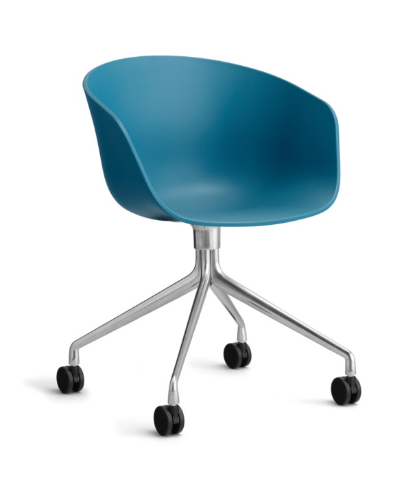 Hay  Hay - AAC 24 chair polished swivel with wheels