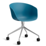 Hay - AAC 24 chair polished swivel with wheels