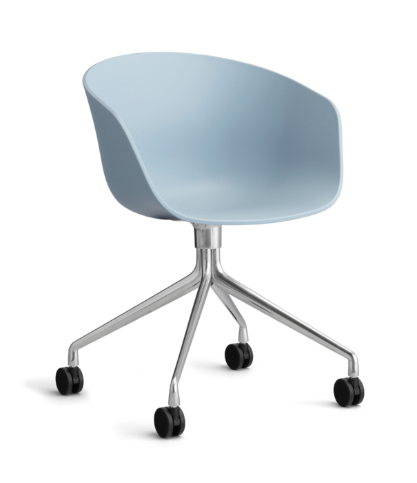 Hay  Hay - AAC 24 chair polished swivel with wheels