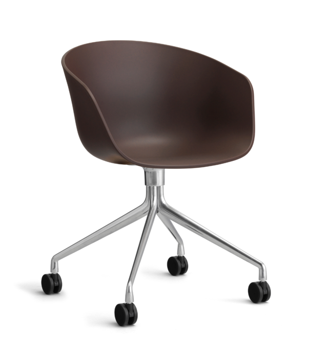Hay  AAC 24 Office Chair, polished swivel with castors