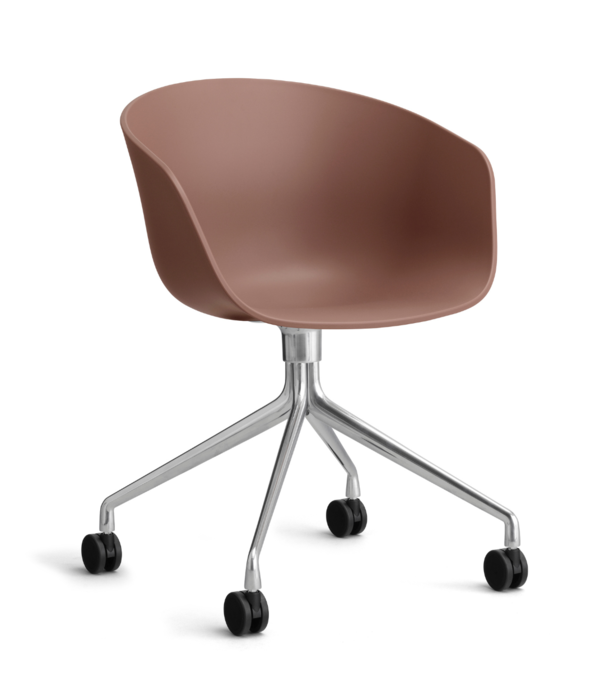 Hay  Hay - AAC 24 chair polished swivel with wheels