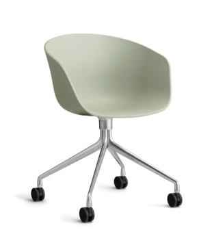 Hay AAC 24 Office Chair, polished swivel with castors