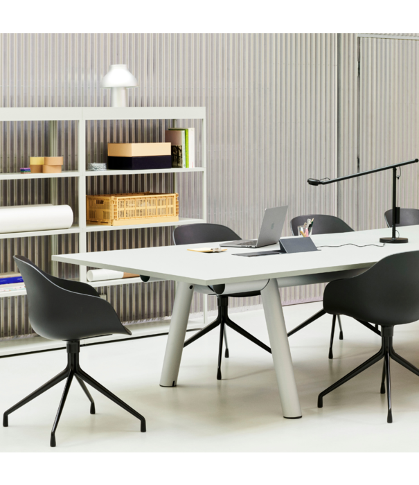 Hay  Hay AAC220 Stoel zwart aluminium 4 star swivel voet