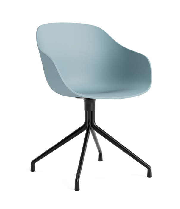 Hay  AAC220 Chair black aluminium 4 star swivel base