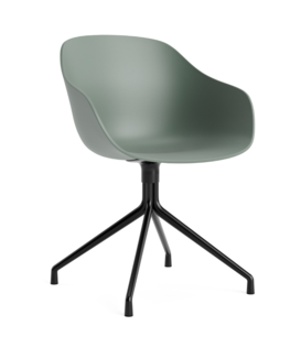 AAC 220 Eetkamerstoel 4 star zwart swivel voet