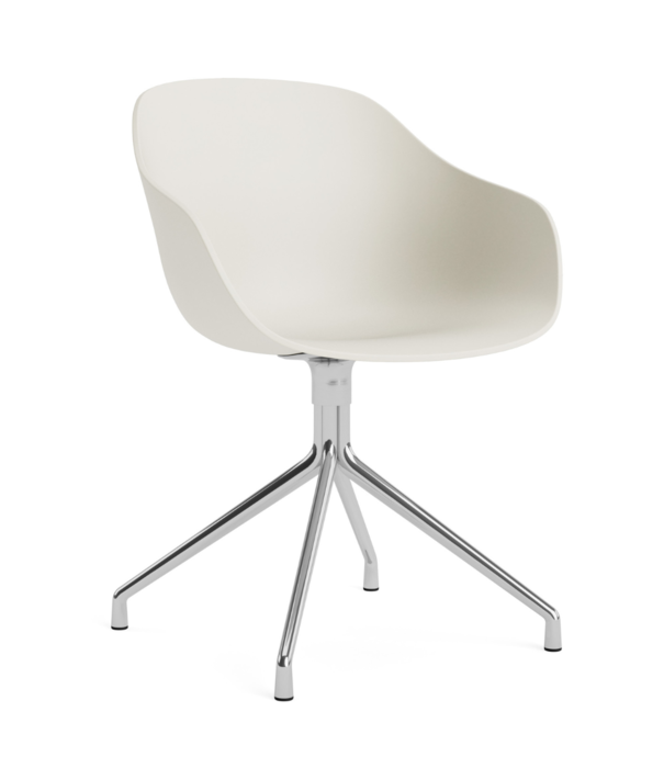 Hay  AAC220 chair, polished alum. 4 star swivel base