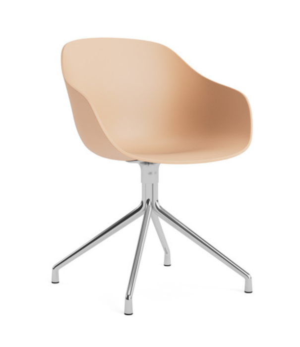 Hay  AAC220 chair, polished alum. 4 star swivel base
