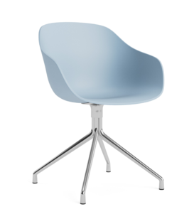 AAC 220 Eetkamerstoel 4 star chrome swivel voet