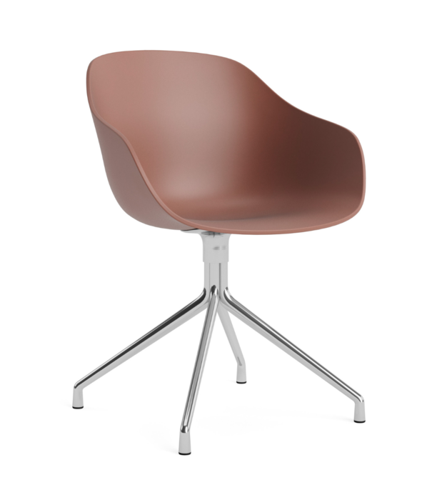 Hay  AAC220 stoel, gepolijst alum. 4 star swivel voet