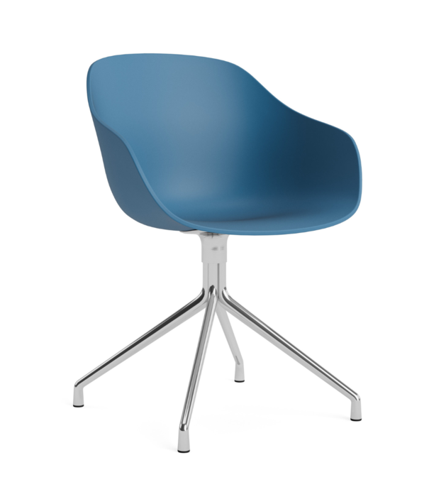 Hay  AAC 220 Eetkamerstoel 4 star chrome swivel voet