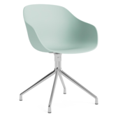 AAC 220 Eetkamerstoel 4 star chrome swivel voet