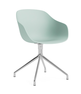 AAC 220 Eetkamerstoel 4 star chrome swivel voet