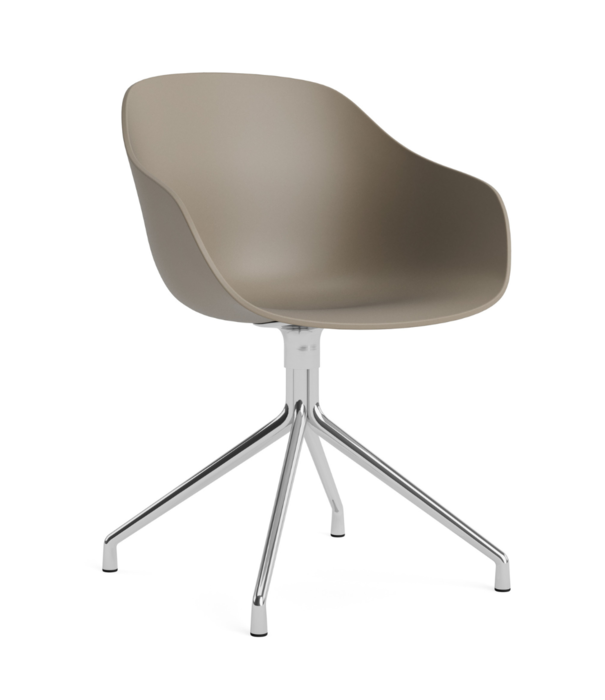 Hay  Dining Campaign, Hay AAC 220 Chair polished aluminium 4 star swivel base