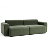 Hay Mags Low arm 2.5 seater Sofa comb. 1, Linara 100 green