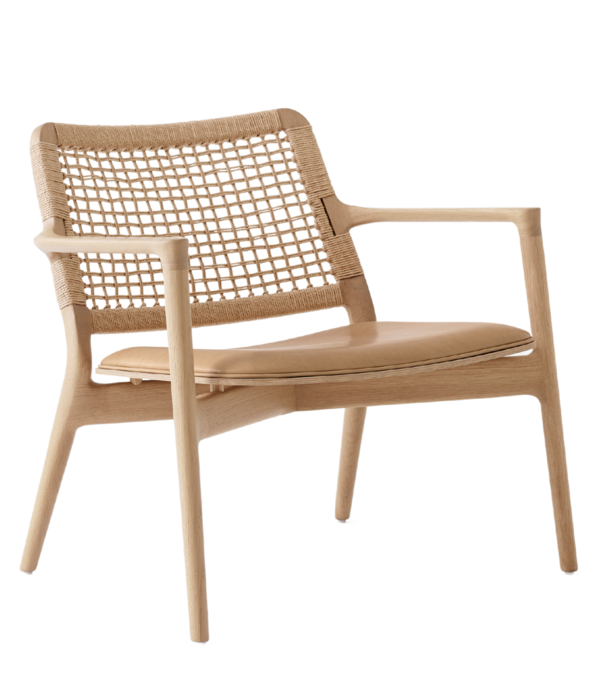 Vipp  Vipp 488 Cabin Lounge chair light oak, sand leather