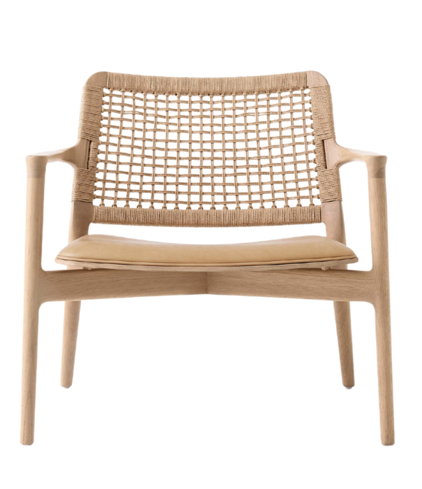 Vipp  Vipp 488 Cabin Lounge chair light oak, sand leather