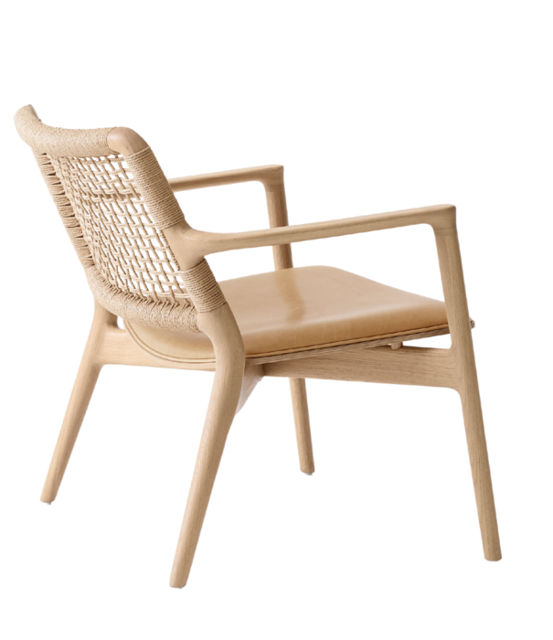 Vipp  Vipp 488 Cabin Lounge chair light oak, sand leather