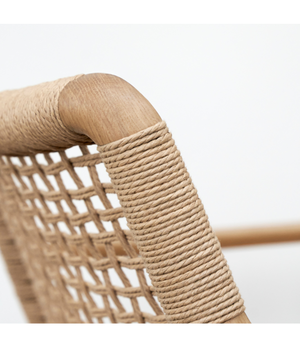 Vipp  Vipp 488 Cabin Lounge stoel licht eiken, sand leer