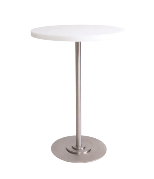 Frama  Table 57 white, stainless steel base