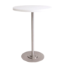 Tafel 57 wit, rvs voet