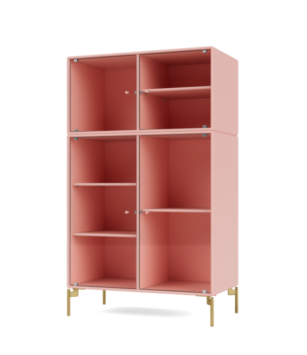 Montana Furniture  Montana Selection Ripple 3 glass cabinet with legs