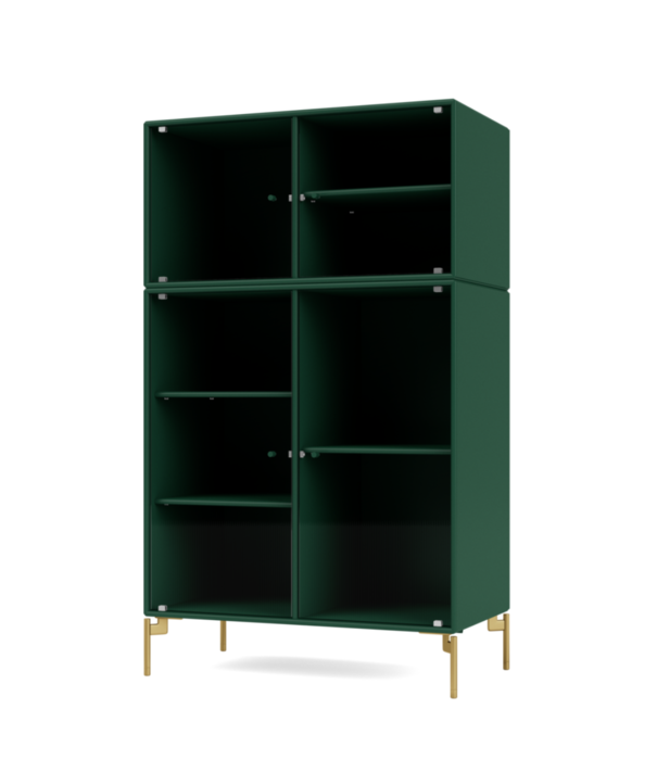 Montana Furniture  Montana Selection Ripple 3 glass cabinet with legs