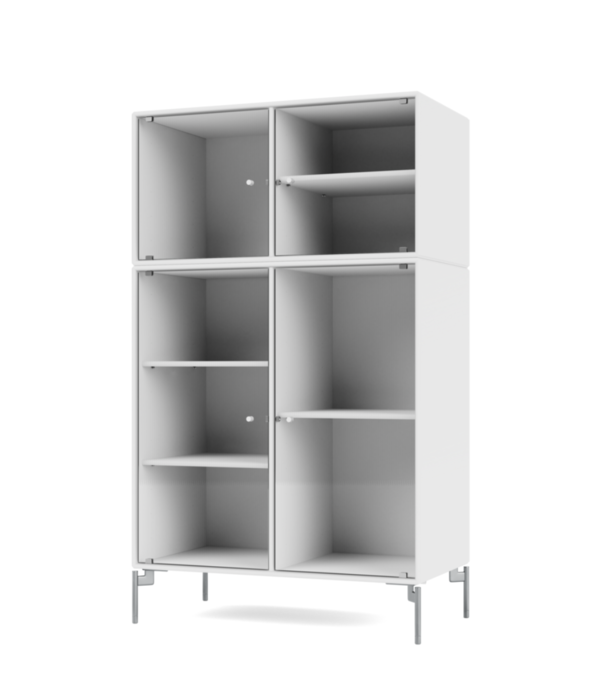 Montana Furniture  Montana Selection Ripple 3 glass cabinet with legs