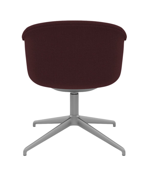 Muuto  Muuto Fiber Soft Armchair Vidar dark red, swivel base