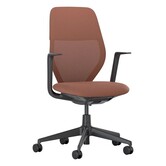 ACX Soft Bureaustoel deep black,  mesh terracotta, grid knit terracotta