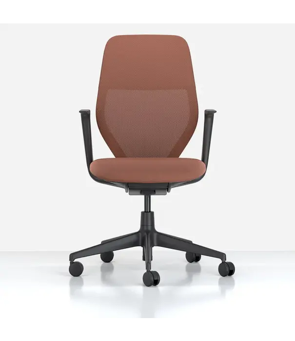 Vitra  Vitra - ACX Soft task chair, deep black - terracotta