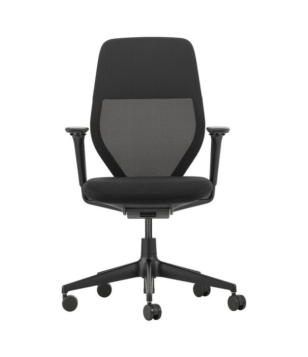 Vitra  ACX  Soft Bureaustoel deep black, silk mesh nero