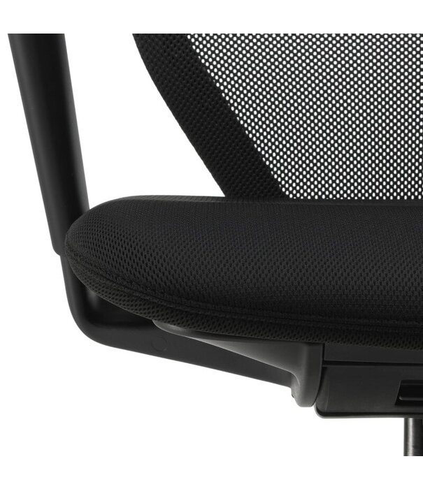 Vitra  ACX  Soft Bureaustoel deep black, silk mesh nero