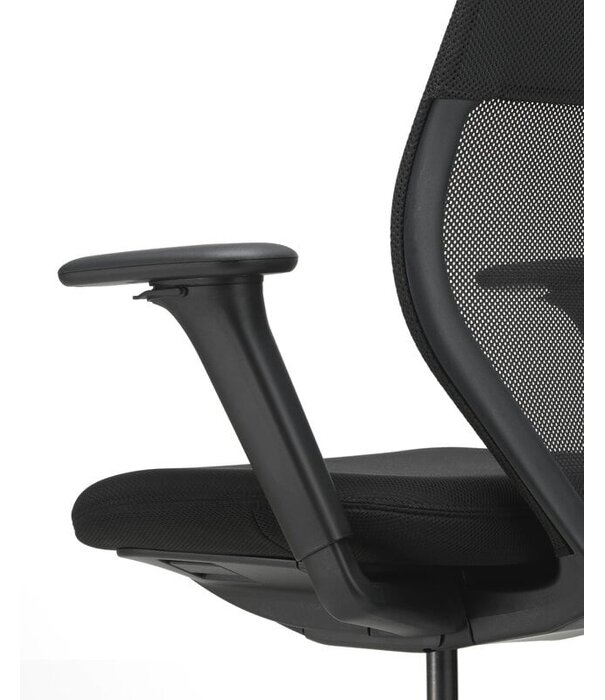 Vitra  ACX  Soft Bureaustoel deep black, silk mesh nero