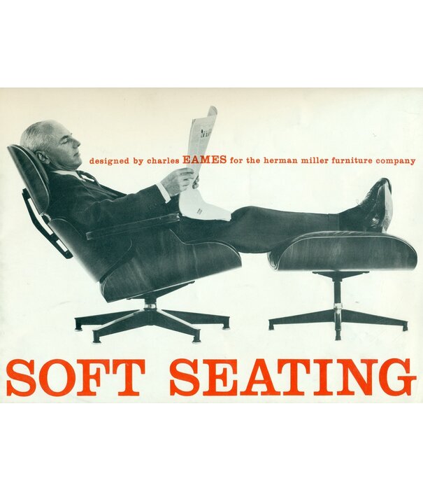 Vitra  Vitra Eames Lounge Chair & Ottoman cherry, Nubia cream