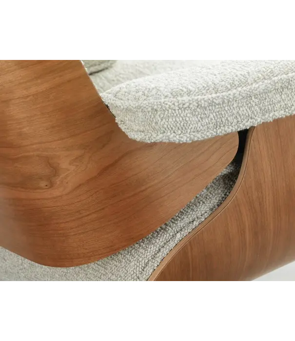 Vitra  Vitra Eames Lounge Chair & Ottoman cherry, Nubia cream