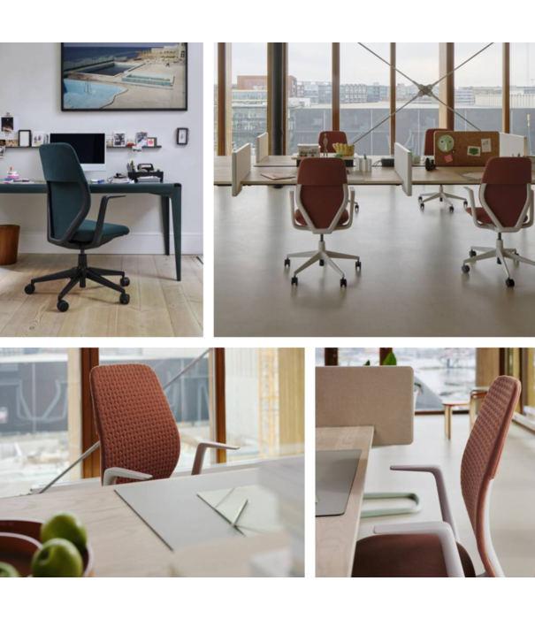 Vitra  ACX  Soft Bureaustoel deep black, silk mesh nero