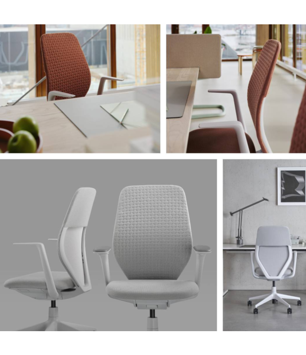 Vitra  ACX Soft Office Chair soft grey, stone grey mesh