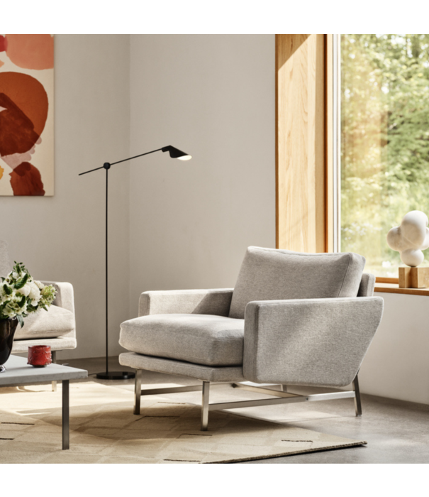 Fritz Hansen Fritz Hansen - PL111 Lissoni Lounge Chair Grace walnut leather