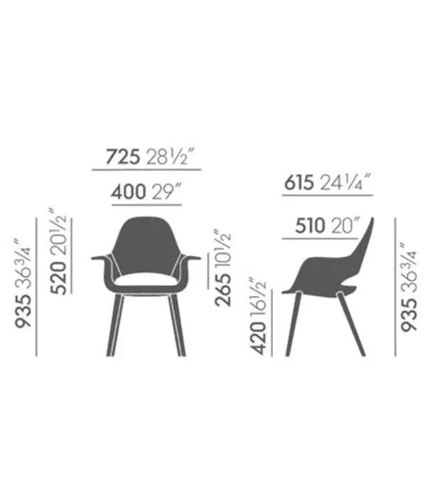Vitra  Vitra - Organic Chair fauteuil
