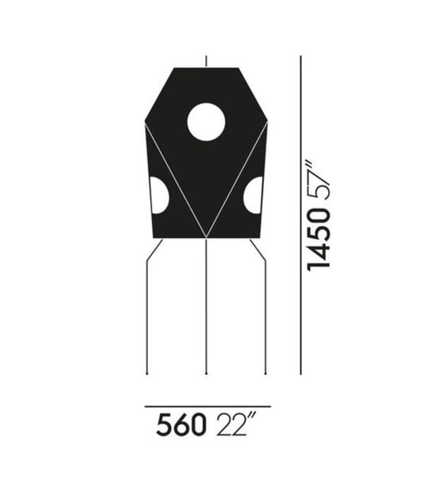 Vitra  Akari UF3-Q Floor Lamp