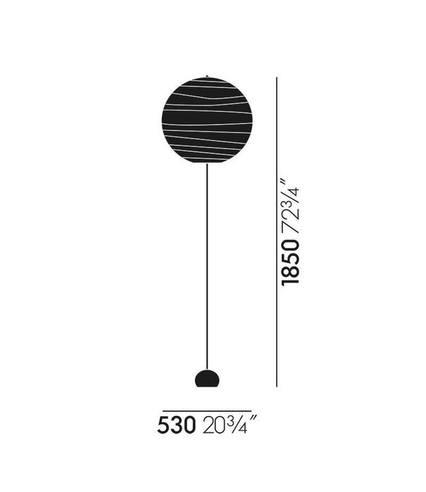 Vitra  Vitra - Akari BB3-55DD Floor Lamp