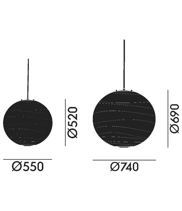 Vitra  Akari 55D Pendant Lamp