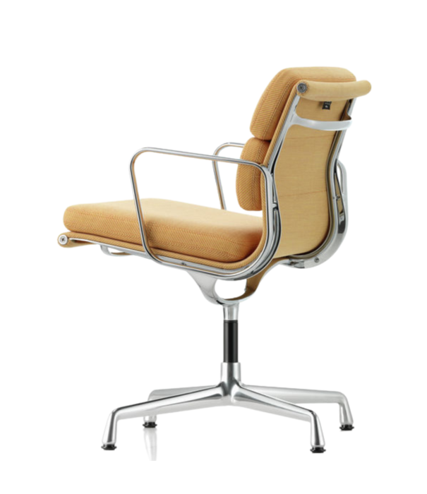 Vitra  Soft Pad Chair EA 208 Bureaustoel gepolijst, stof Track, draaibaar