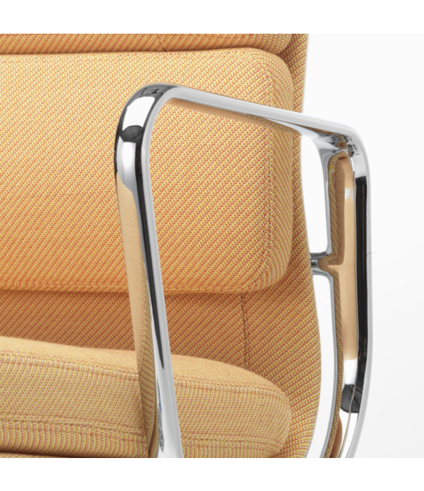 Vitra  Soft Pad Chair EA 208 polished base, fabric Track, rotatable