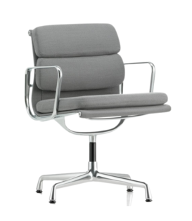 Soft Pad Chair EA 208 Bureaustoel, gepolijst, stof Track, draaibaar