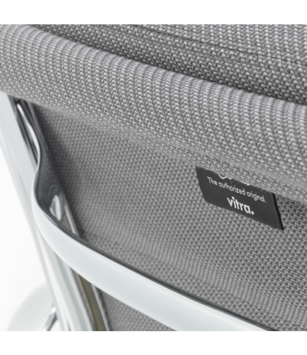 Vitra  Soft Pad Chair EA 208 polished, fabric Track, rotatable