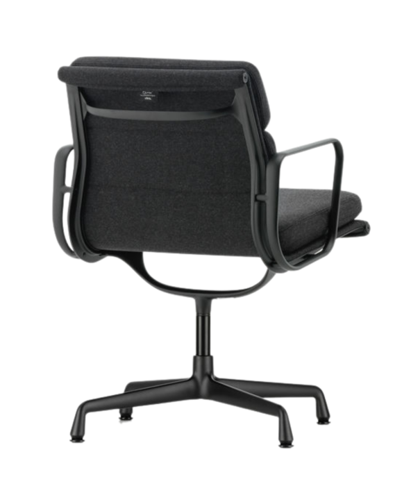 Vitra  Soft Pad Chair EA 208 Bureaustoel diepzwart, Cosy 2, draaibaar