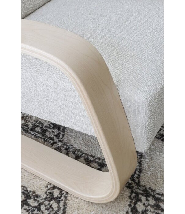 Artek  Artek - Armchair 400 Tank berken, Nubia cream/pearl 02