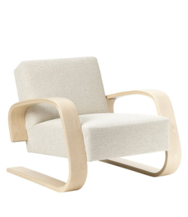 Artek - Armchair 400 Tank berken, Nubia cream/pearl 02